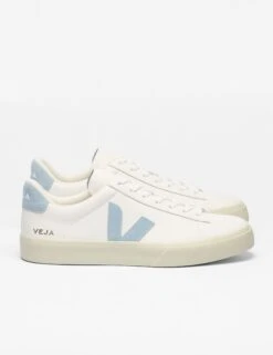 Veja Campo Leather Trainers - White Steel -The Sports Edit Store veja w campo leather trainers white steel cp0520784 3