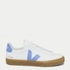 Veja Campo ChromeFree Leather Sneakers - White Aqua Natural
