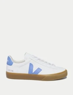 Veja Campo ChromeFree Leather Sneakers - White Aqua Natural