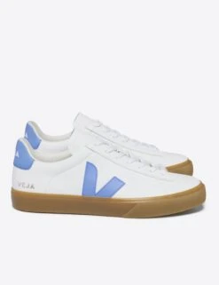 Veja Campo ChromeFree Leather Sneakers - White Aqua Natural -The Sports Edit Store veja w campo trainers white aqua natural CP0503645 4