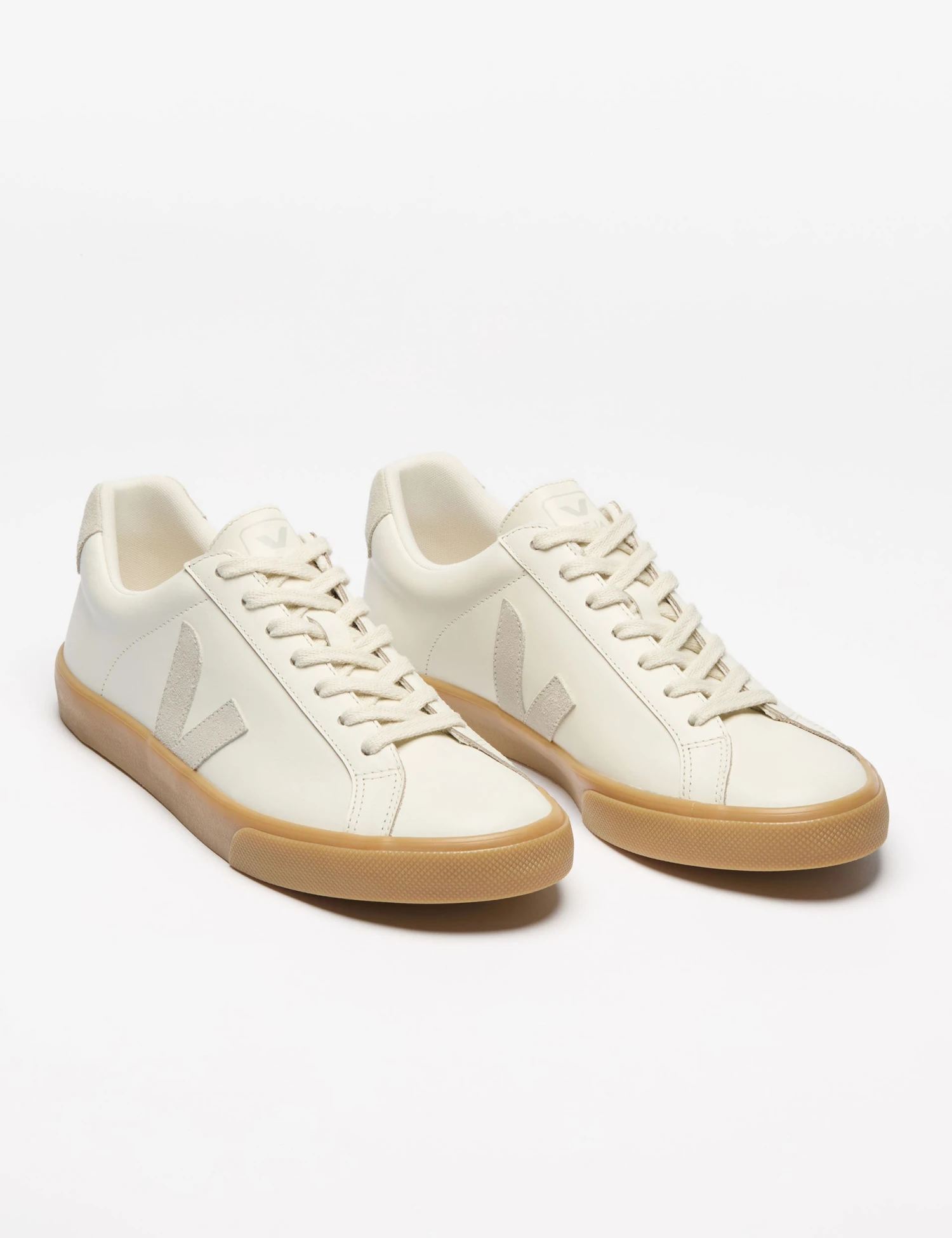 Veja Esplar Leather Trainers - Pure Natural 4 Veja Esplar Leather Trainers - Pure Natural - Image 2