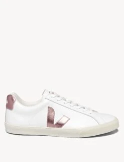 Veja Esplar Leather Trainers - White Nacre