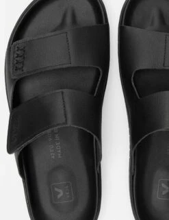 Veja Etna Leather Sandal - Full Black -The Sports Edit Store veja w etna leather sandals full black sa2020754 4