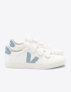 Veja Recife Leather Trainers - Extra-White Steel -The Sports Edit Store veja w recife leather trainers leather extra white steel RC0502946 4