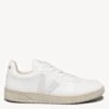Veja V-10 CWL Vegan Trainers - Full White 2 Veja V-10 CWL Vegan Trainers - Full White -The Sports Edit Store veja w v 10 cwl trainers full white vx0702892 1