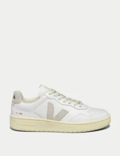 Veja V-90 Leather - White Natural