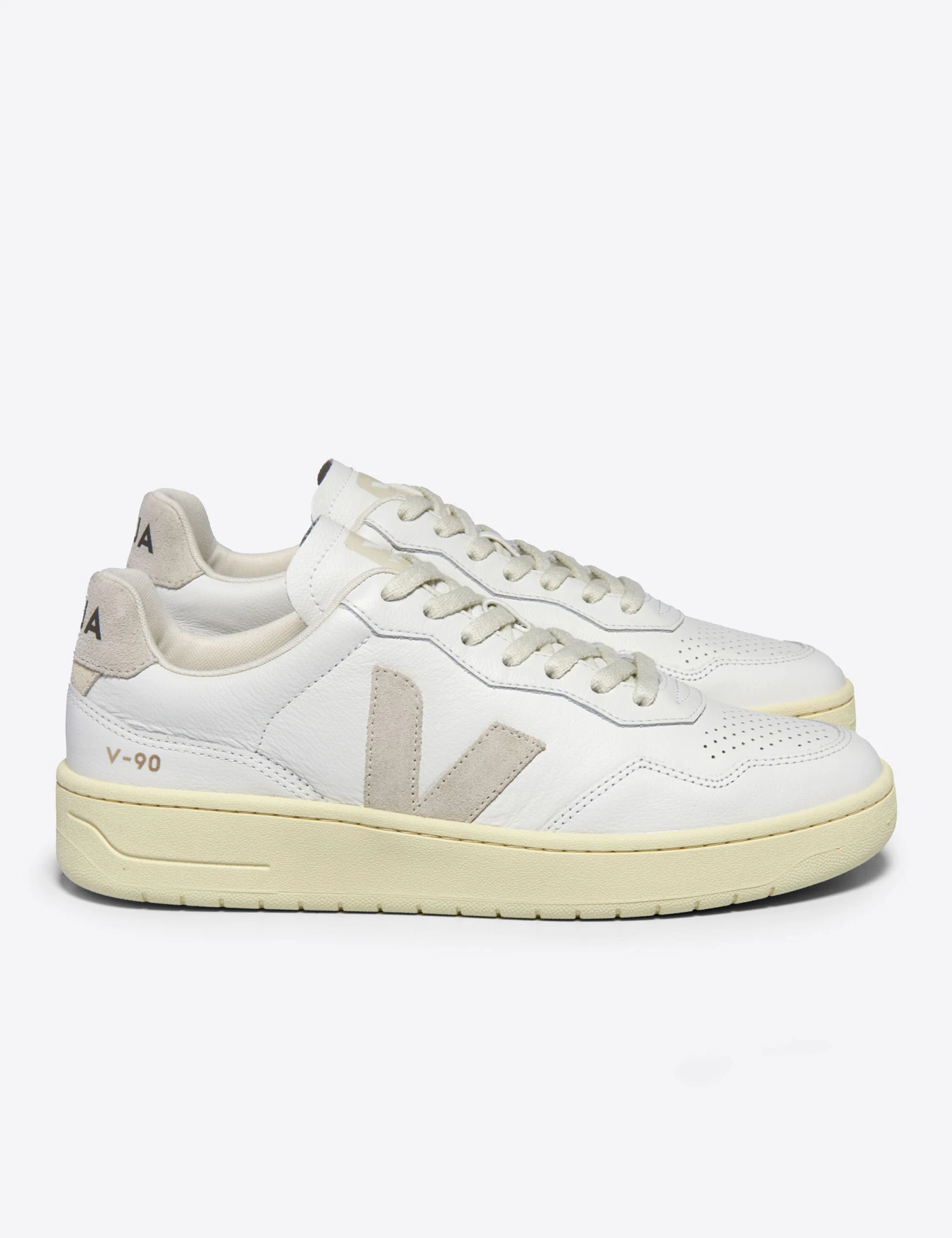 Veja V-90 Leather - White Natural 5 Veja V-90 Leather - White Natural - Image 3