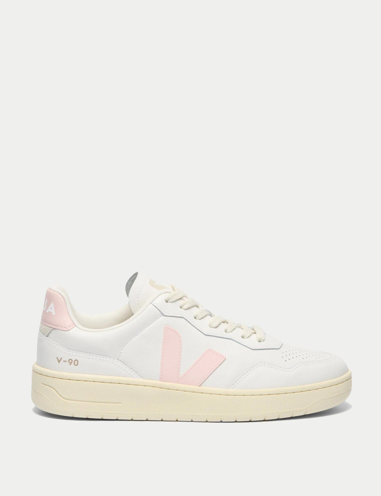 Veja V-90 Leather Trainers - White Petale 3 Veja V-90 Leather Trainers - White Petale