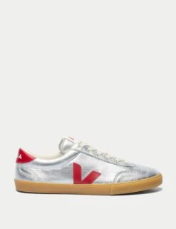 Veja Volley Leather - Silver Pepper