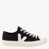 Veja Wata II Low Canvas - Black Pierre Sneakers -The Sports Edit Store veja w wata ii low canvas trainers black pierre PL0101397 1