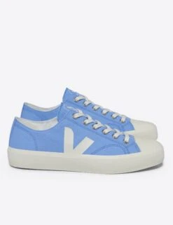 Veja Wata II Low Canvas Sneakers - Aqua Pierre -The Sports Edit Store veja w wata ii low trainers aqua pierre PL0103515 4