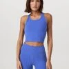 Vuori Elevation Racerback Tank - Bright Iris Heather