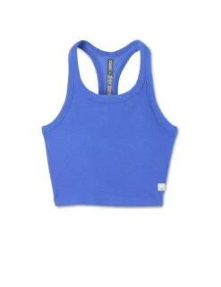 Vuori Elevation Racerback Tank - Bright Iris Heather 17 Vuori Elevation Racerback Tank - Bright Iris Heather -The Sports Edit Store vuori elevation racerback tank bright iris heather vw1210bih 3