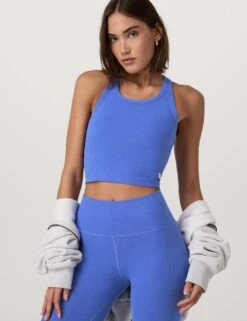 Vuori Elevation Racerback Tank - Bright Iris Heather 15 Vuori Elevation Racerback Tank - Bright Iris Heather -The Sports Edit Store vuori elevation racerback tank bright iris heather vw1210bih 7