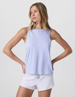 Vuori Energy Top Long - Lavender Mist Heather -The Sports Edit Store vuori energy top long lavender mist heather vw1156hlm 3