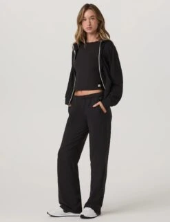 Vuori Halo Modern Straight Leg Pant - Solid Black -The Sports Edit Store vuori halo modern straight leg pant solid black vw4313sbk 2