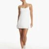 Vuori One Shot Tennis Dress - White -The Sports Edit Store vuori one shot tennis dress white vw610wht 1