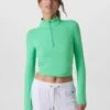 Vuori Studio Half Zip - Light Bergamot -The Sports Edit Store vuori studio half zip light bergamot vw287lbg 1