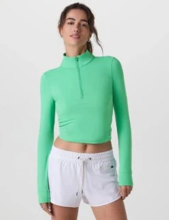 Vuori Studio Half Zip - Light Bergamot